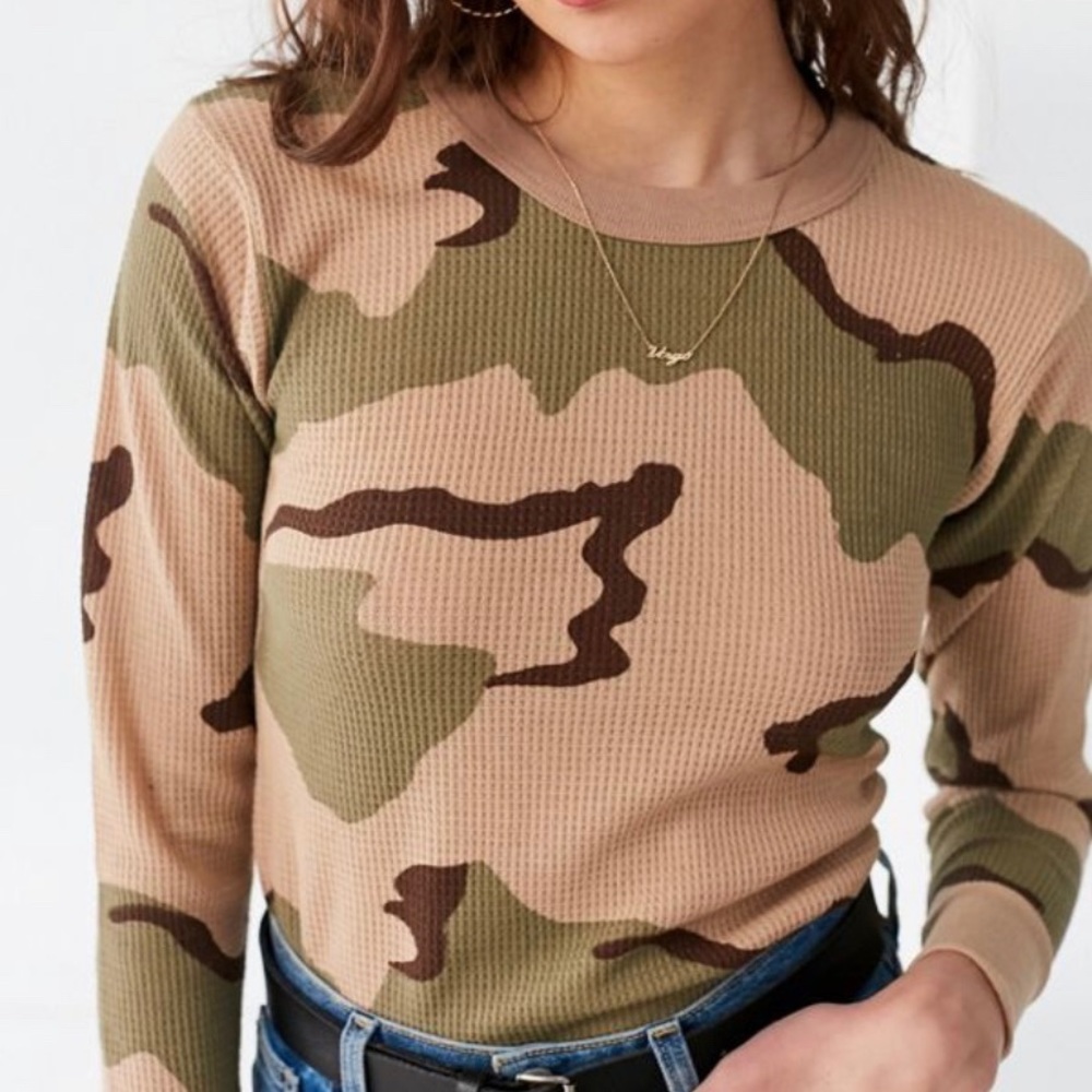 Urban Outfitters long sleeve camo shirt